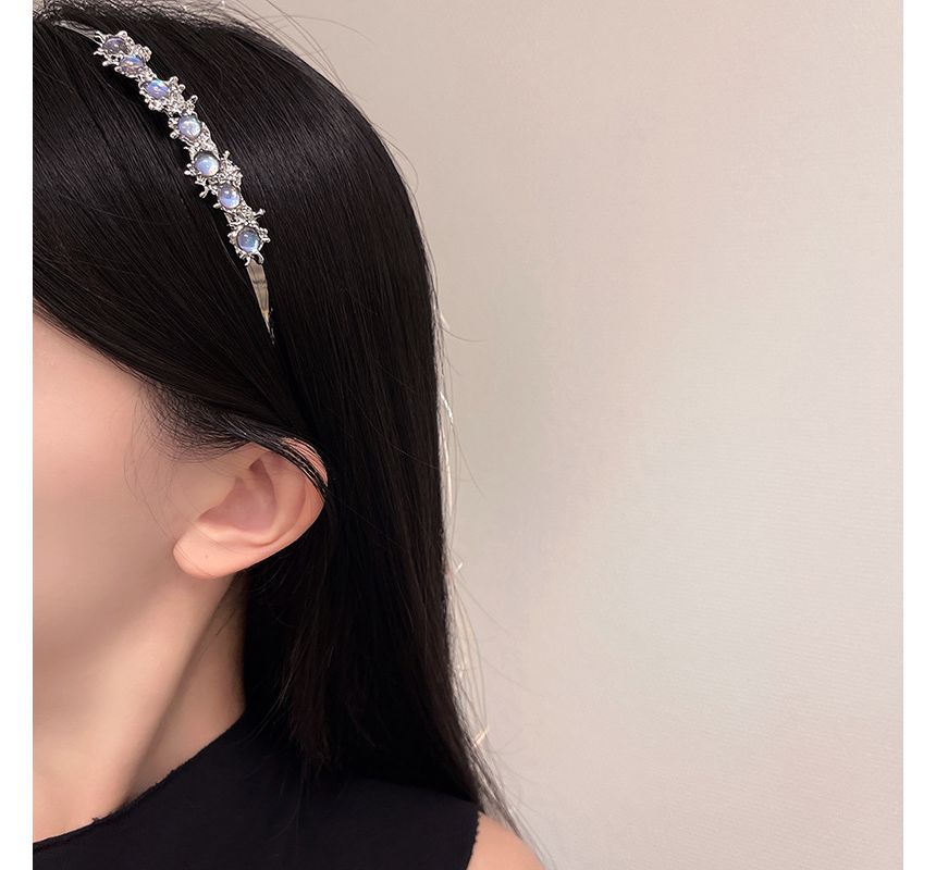 Headband Thin Moonstone Faux