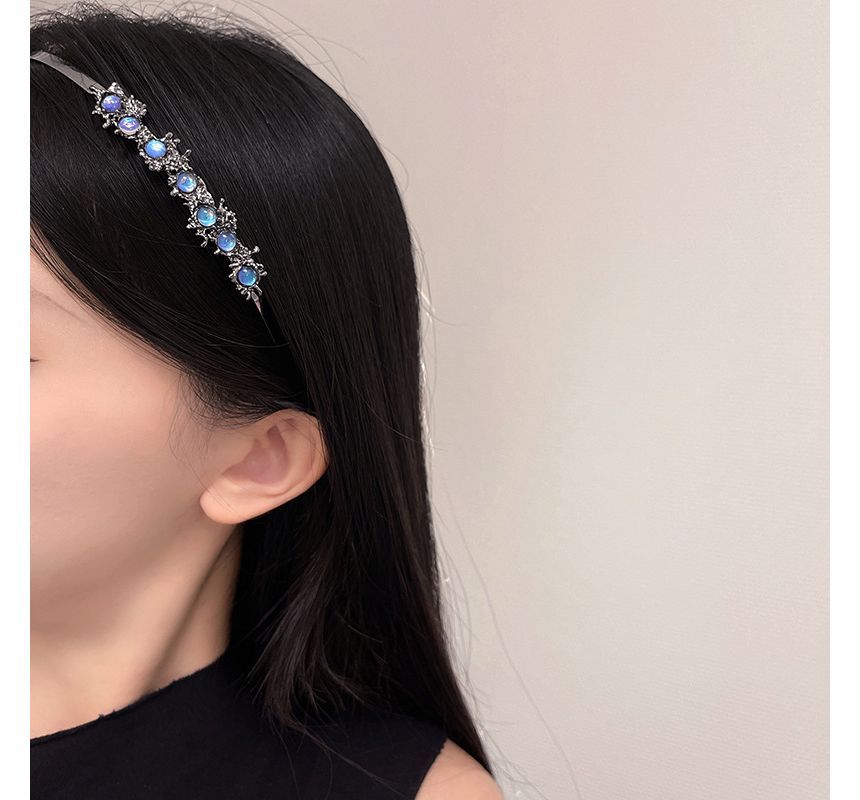 Headband Thin Moonstone Faux