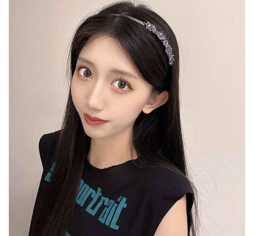 Headband Thin Moonstone Faux