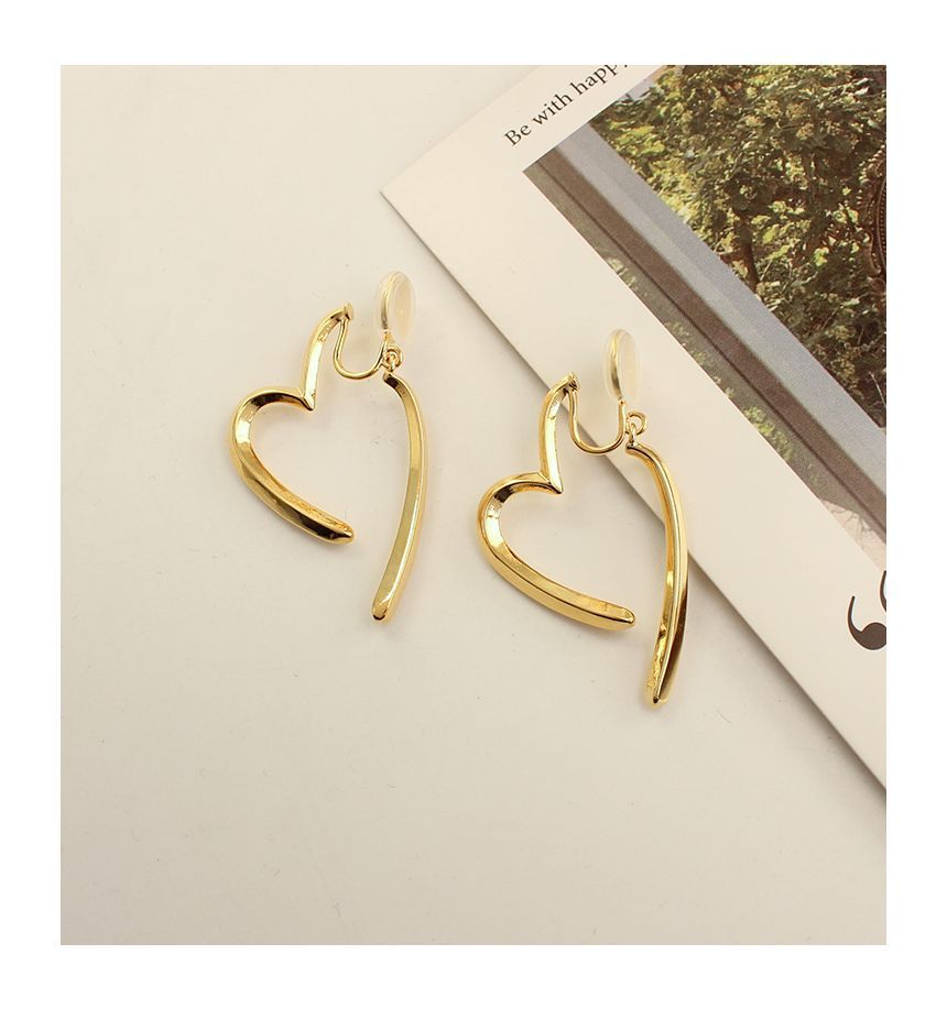 Heart Alloy Cuff Earring