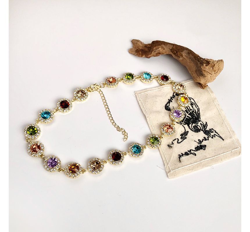 Alloy Choker Rhinestone