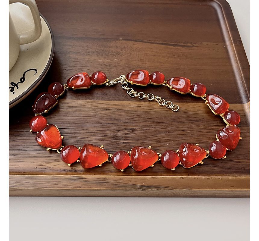 Choker Alloy Crystal Faux