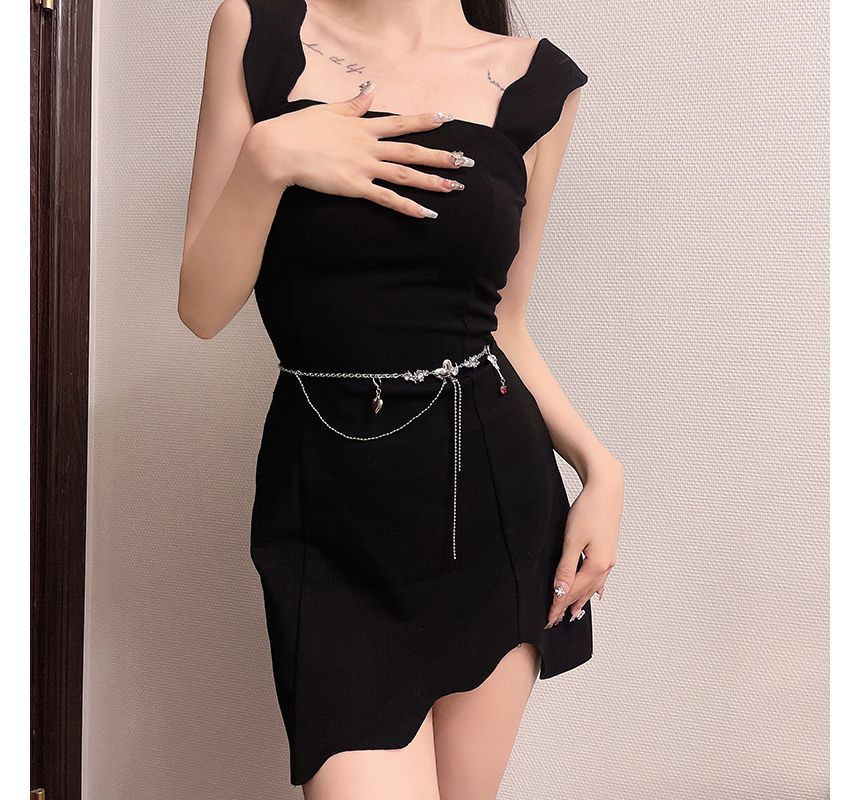 Heart Alloy Moonstone Waist Belt Chain