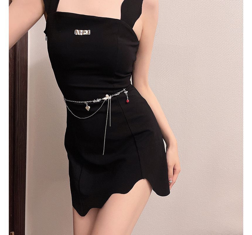 Heart Alloy Moonstone Waist Belt Chain