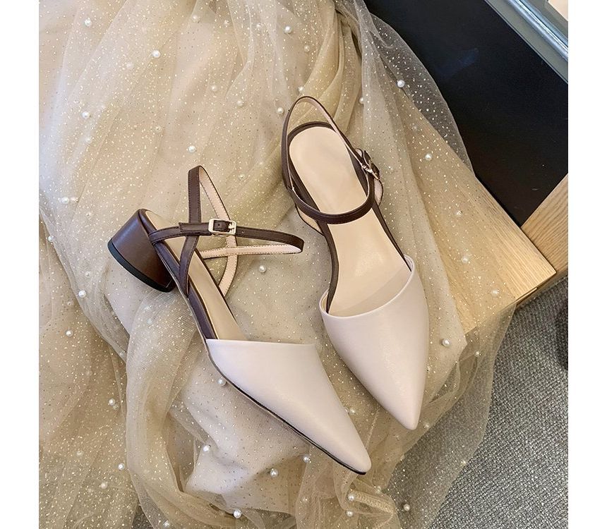 Heel Sandals Chunky Slingback