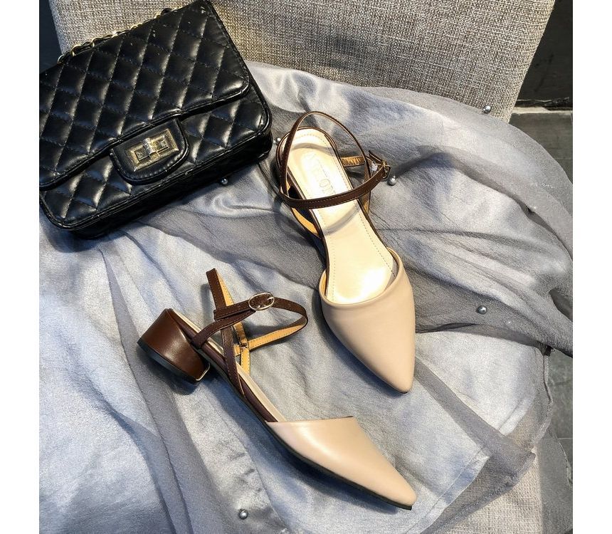 Heel Sandals Chunky Slingback