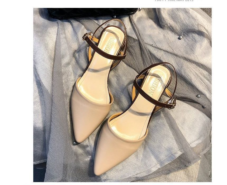 Heel Sandals Chunky Slingback