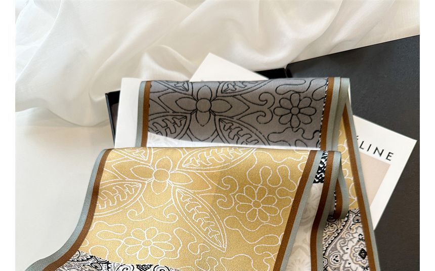Print Silk Scarf