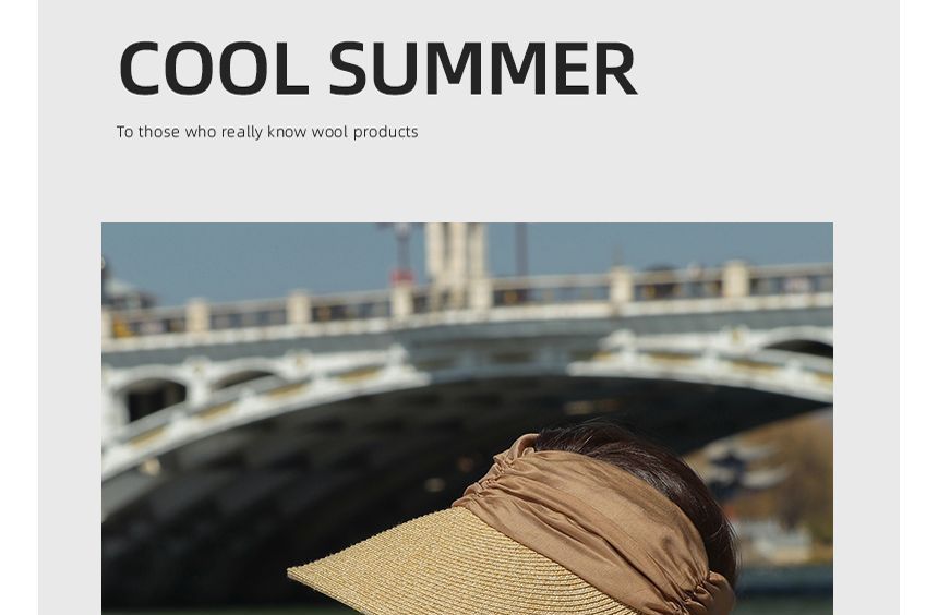 Tone Two Visor Sun Straw