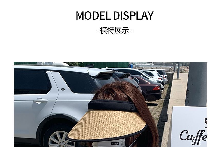 Trim Sun Contrast Straw Visor