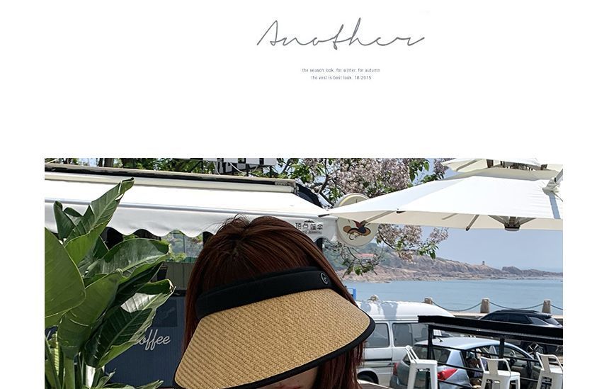 Trim Sun Contrast Straw Visor