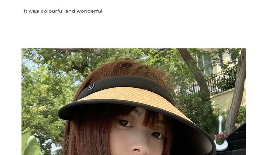 Trim Sun Contrast Straw Visor