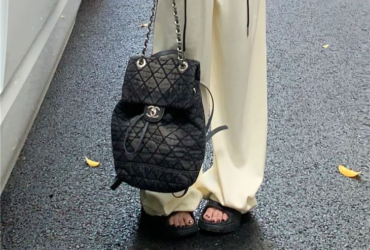 Wide Round Cutout Drawstring / Long-Sleeve Neck Plain Crop Leg Striped Sweatpants Waist Tee