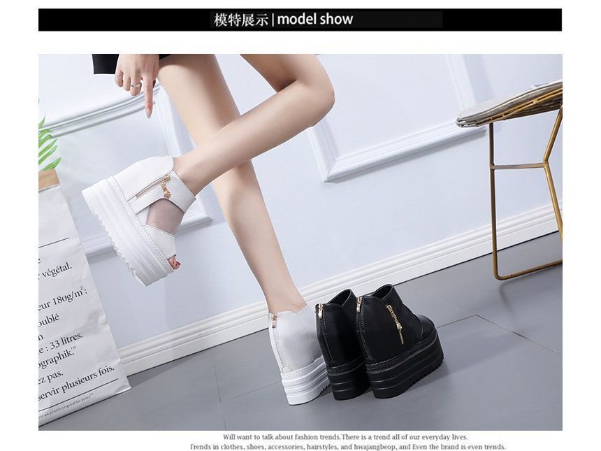 Sheer Sandals Wedge Platform