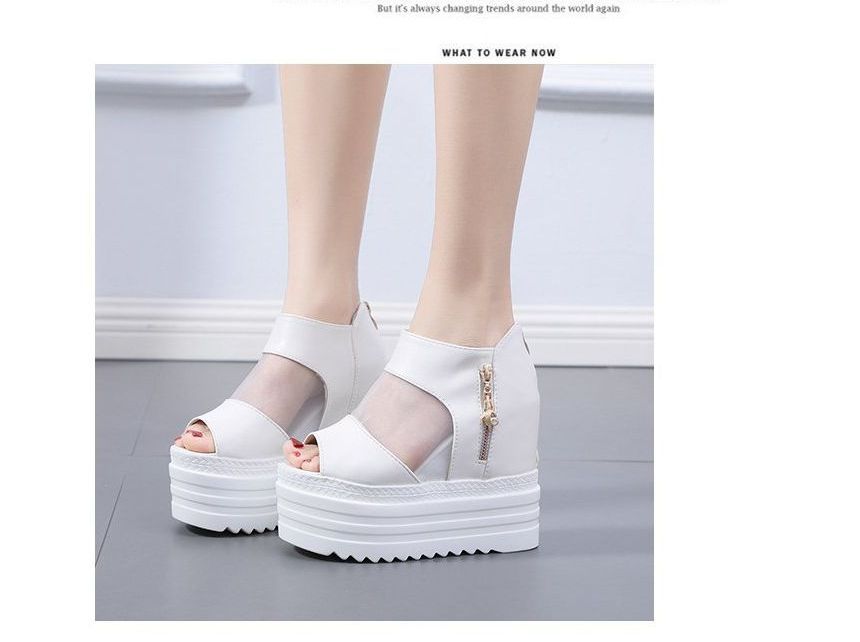 Sheer Sandals Wedge Platform