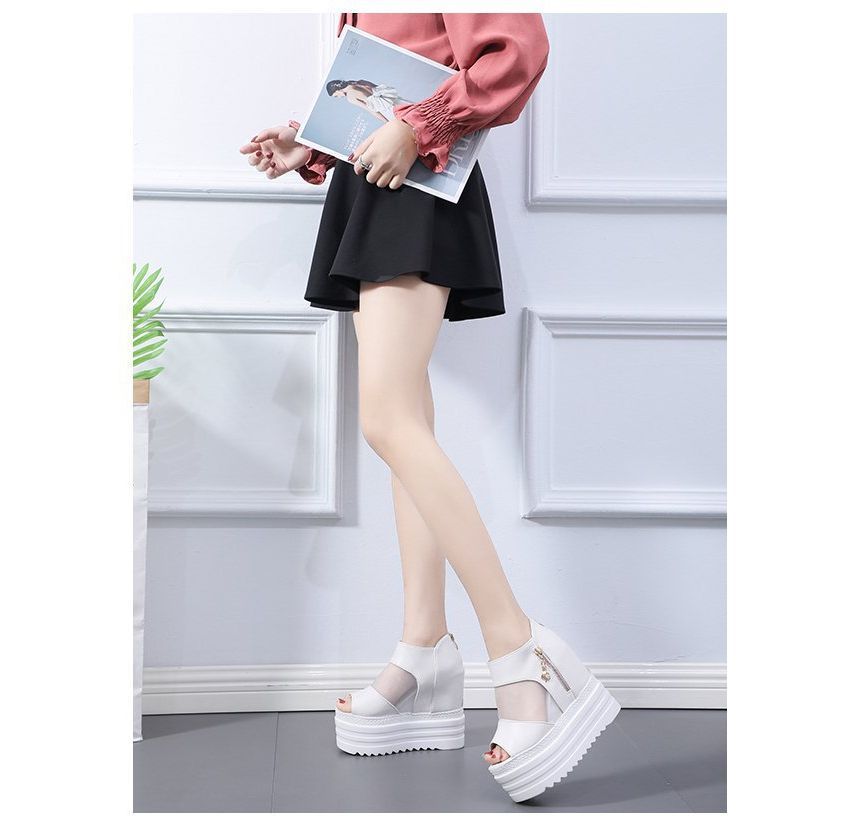 Sheer Sandals Wedge Platform