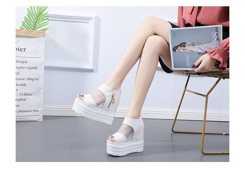 Sheer Sandals Wedge Platform