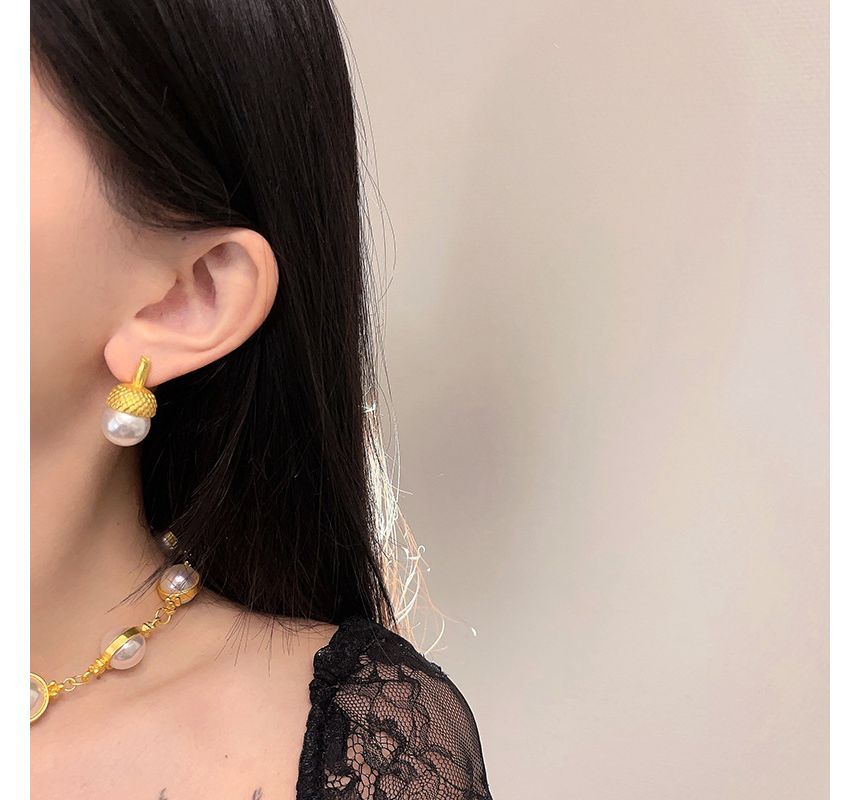 Bracelet / Dangle Necklace Faux Pearl Earring Alloy