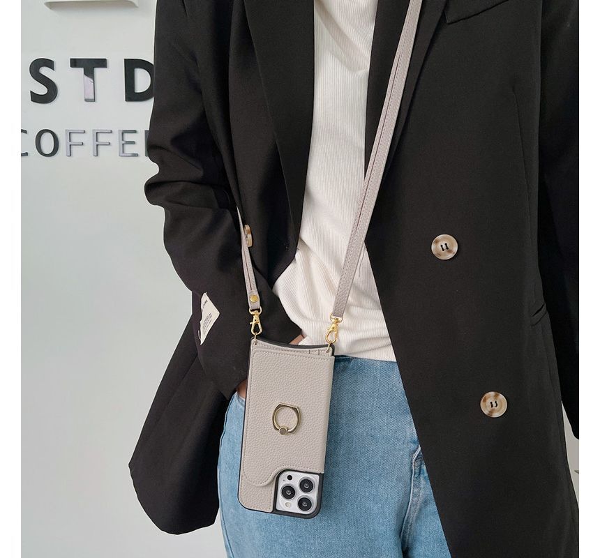 Phone Card Leather Case Faux Holder