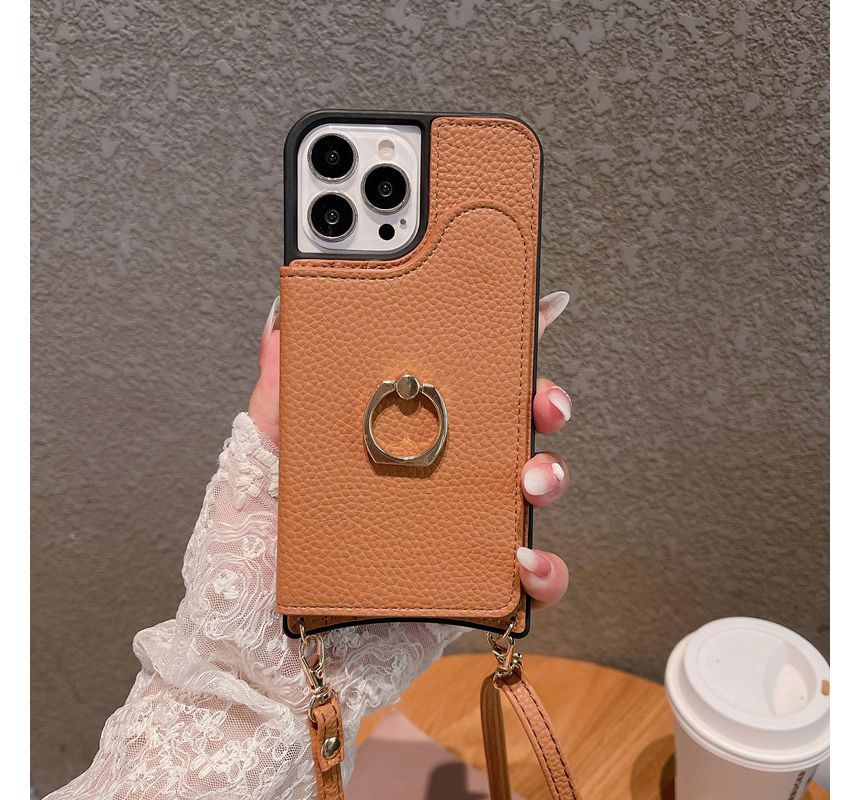 Phone Card Leather Case Faux Holder