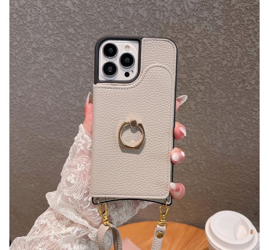 Phone Card Leather Case Faux Holder