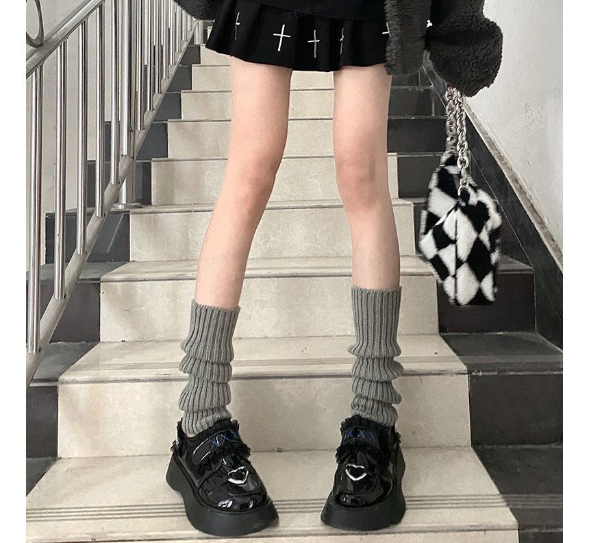 Plain Knit Leg Warmers