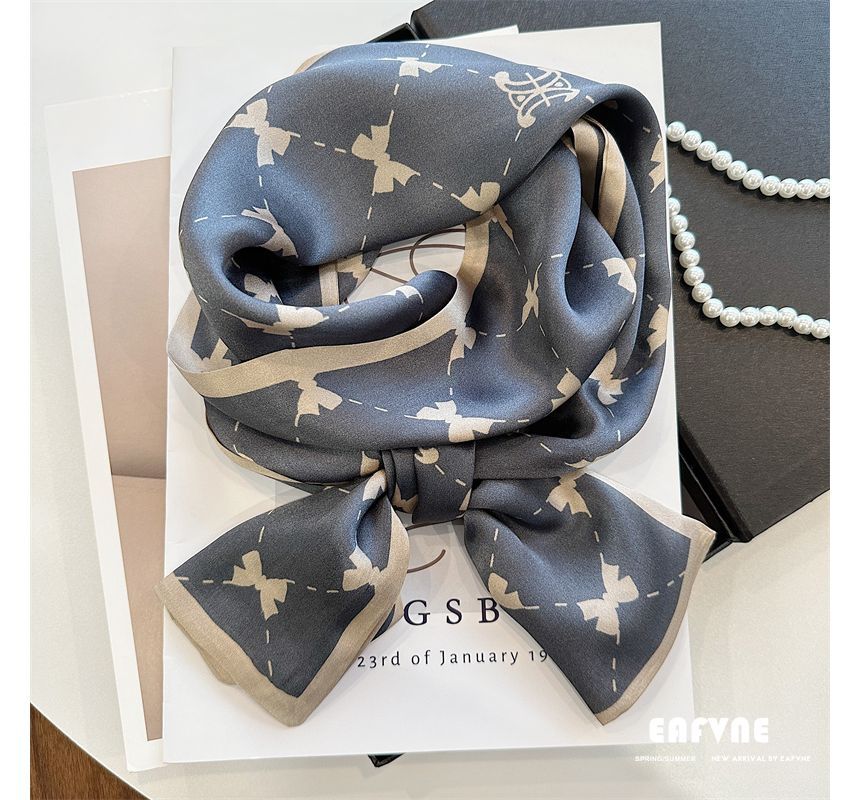 Print Scarf Silk