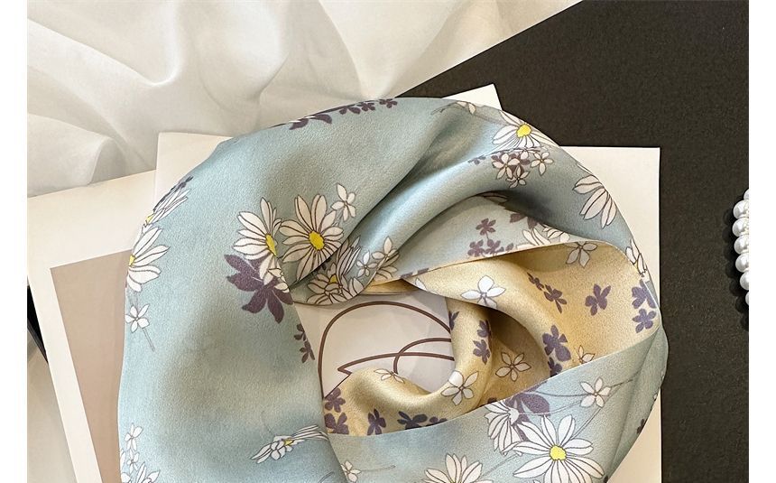 Floral Silk Scarf