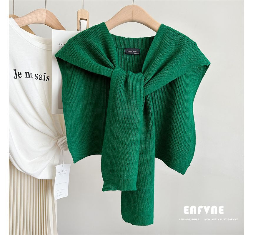 Shawl Plain Knit