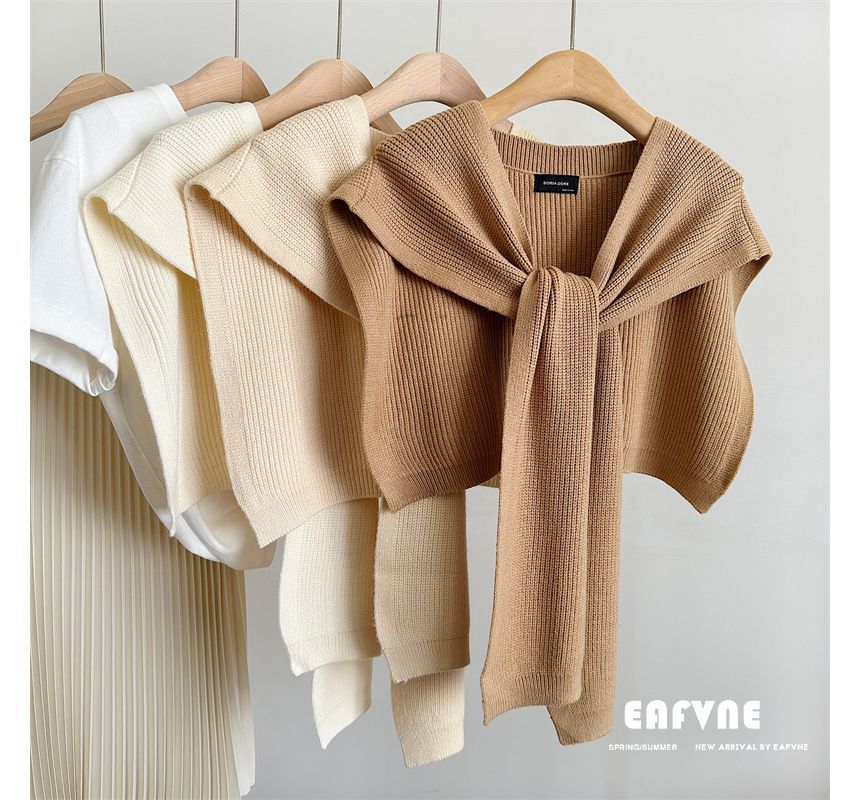 Shawl Plain Knit