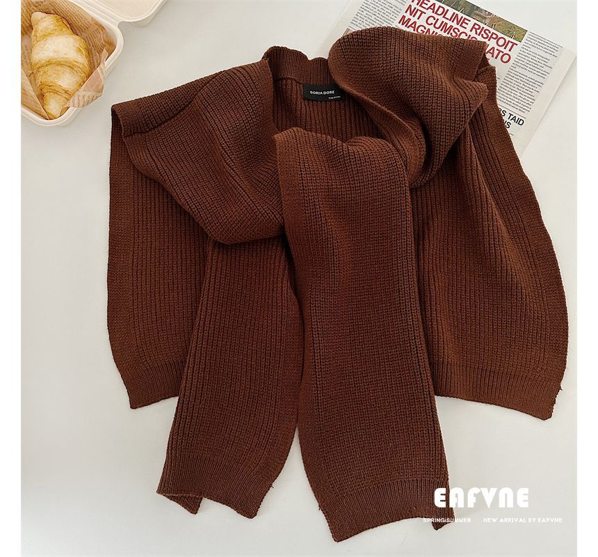 Shawl Plain Knit