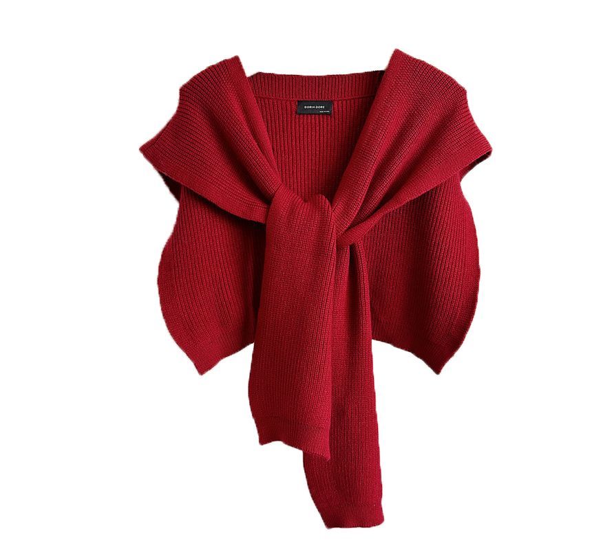 Shawl Plain Knit
