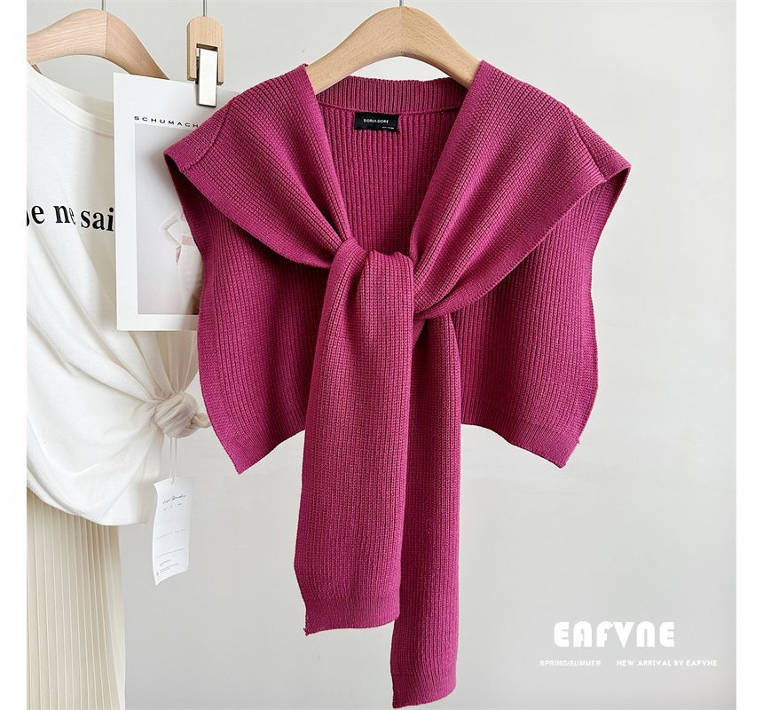 Shawl Plain Knit