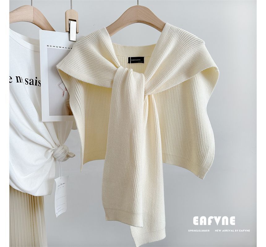 Shawl Plain Knit