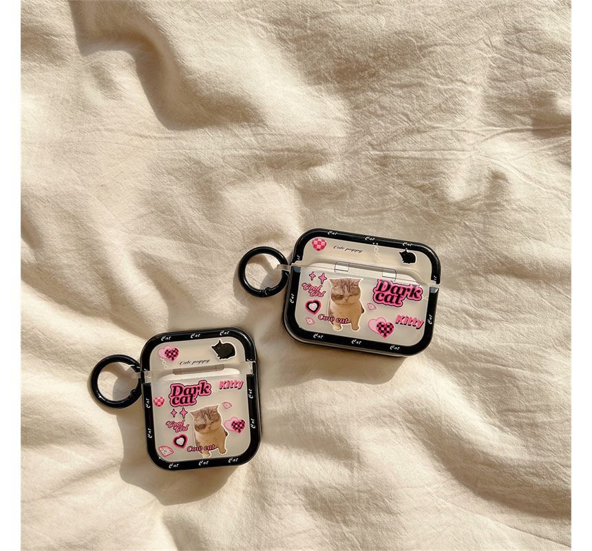 Cat Lettering AirPods / Pro Earphone Case Skin