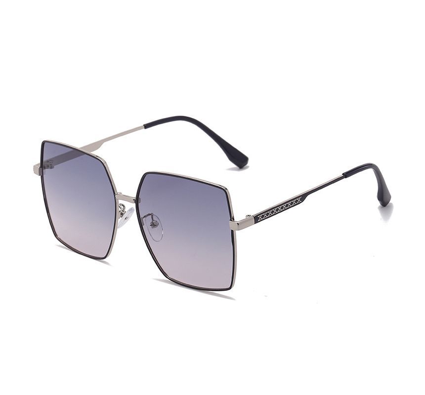 Metal Frame Square Sunglasses