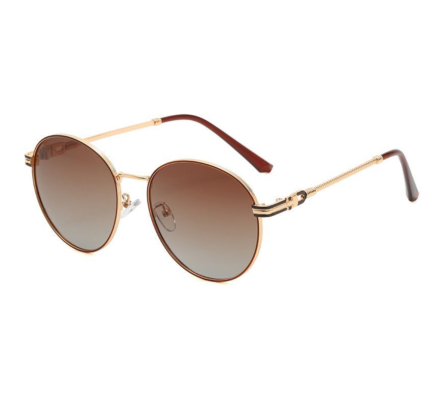 Sunglasses Round Polarized Metal Frame