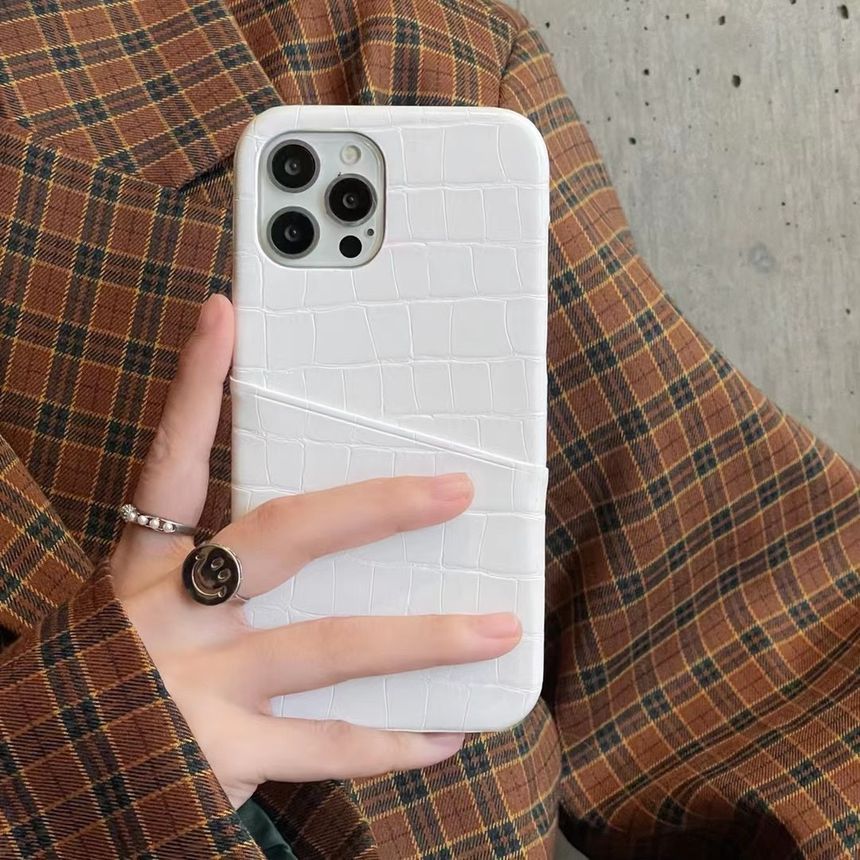 Case Holder Leather Faux Card Phone