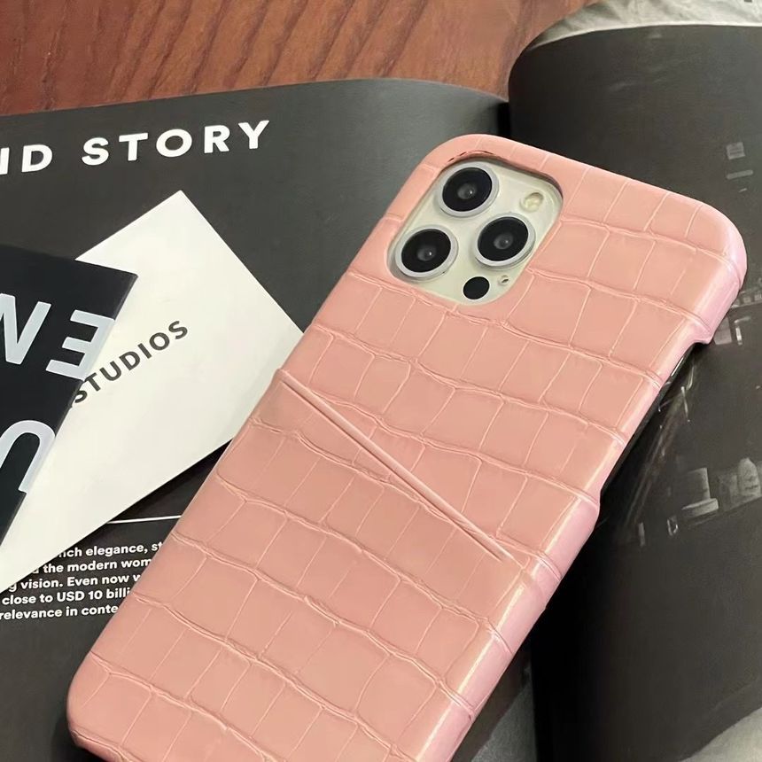 Case Holder Leather Faux Card Phone