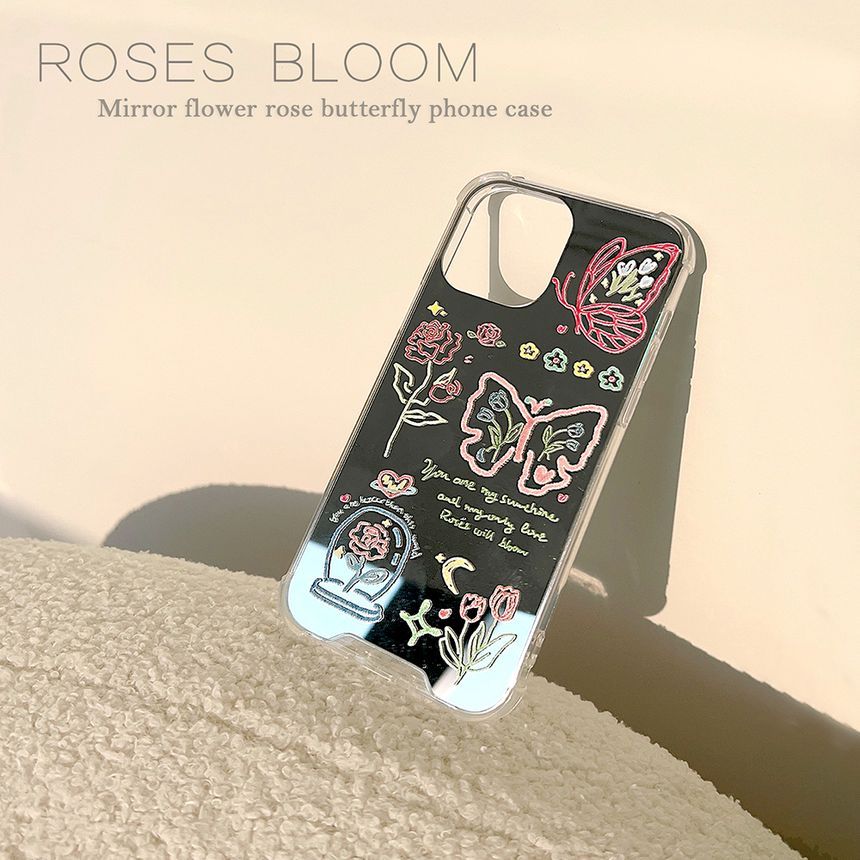Butterfly Case Phone Mirrored