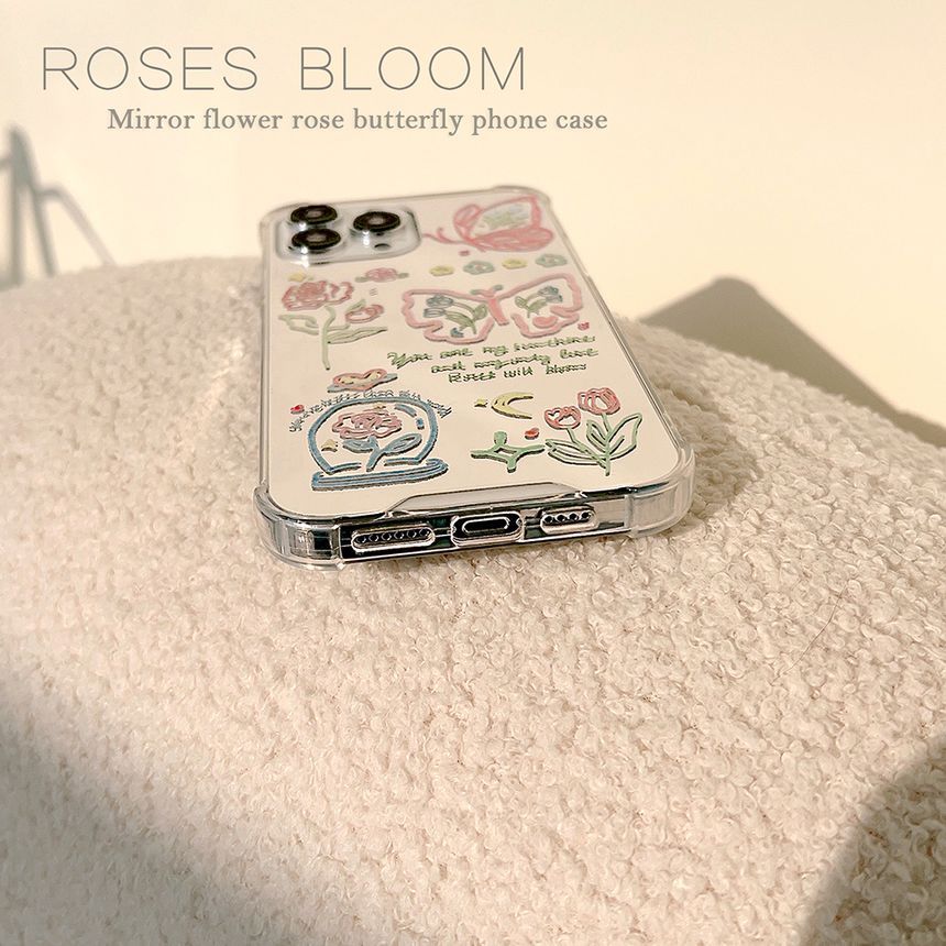 Mirrored Case Butterfly Phone