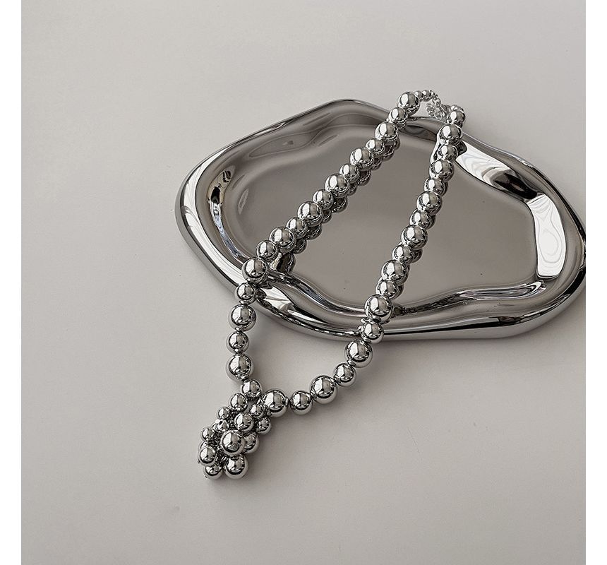 Pendant Bead Choker Alloy