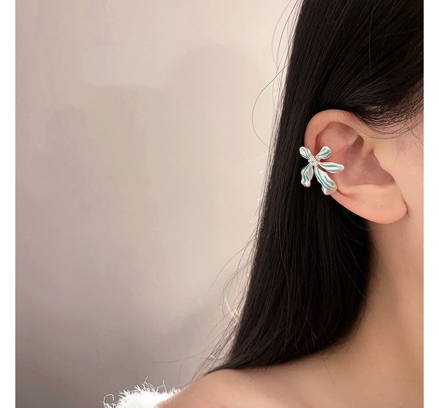 Earring Floral Alloy