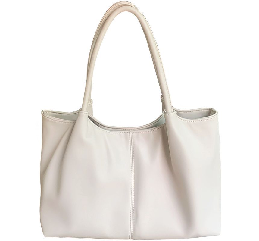 Tote Plain Faux Leather Shoulder