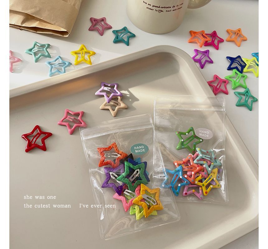 Set of 10: Star Hair Clip