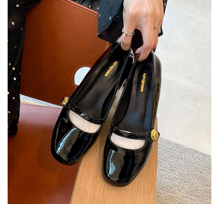 Block Designs) Heel Jane Plain (Various Pumps Mary