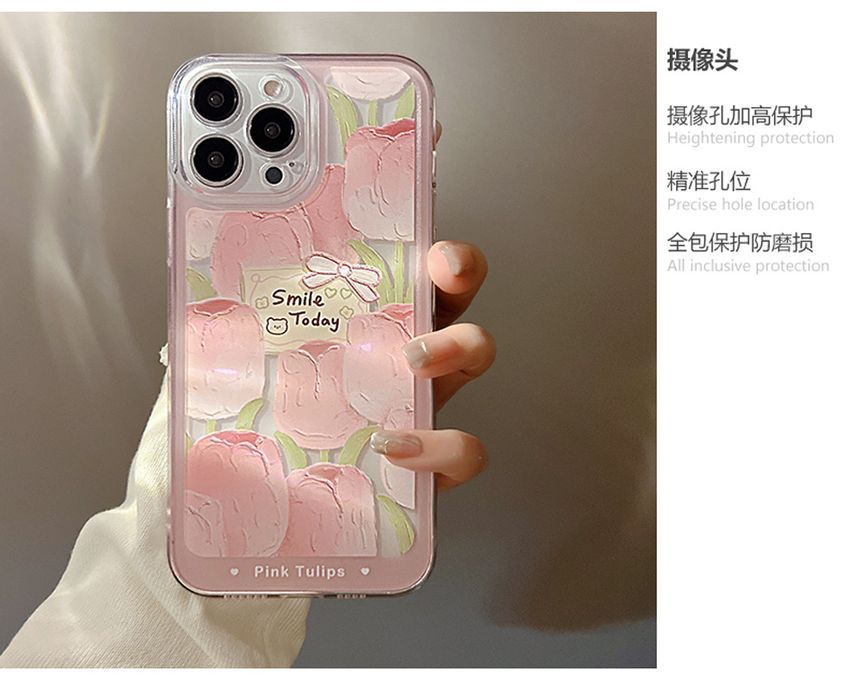 Case Transparent Phone Tulip