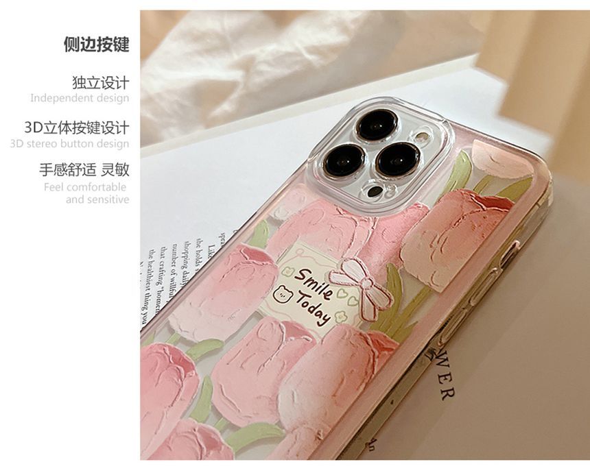 Case Transparent Phone Tulip