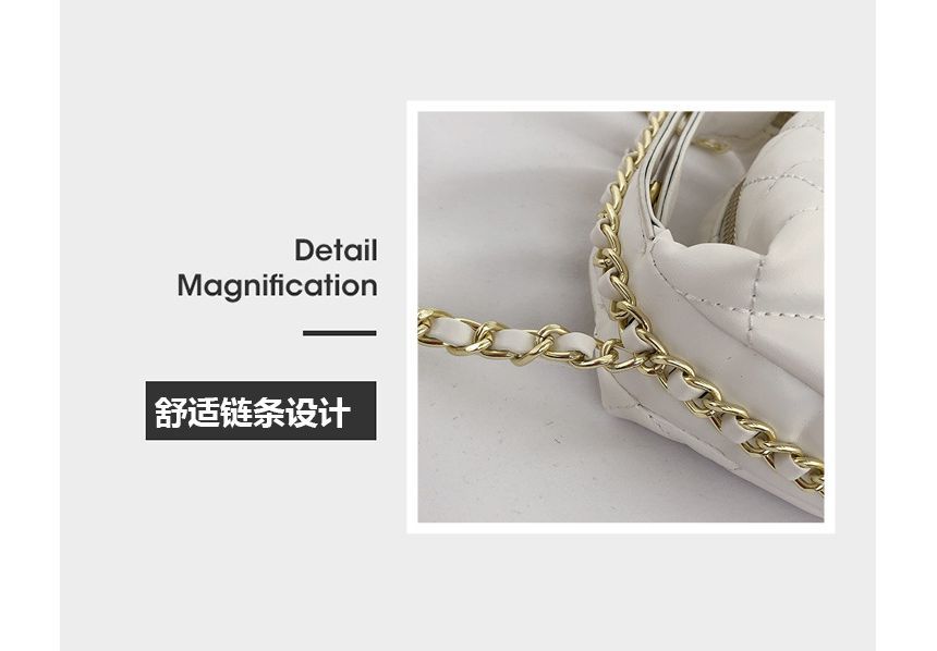 Bag Quilted Strap Chain Crossbody