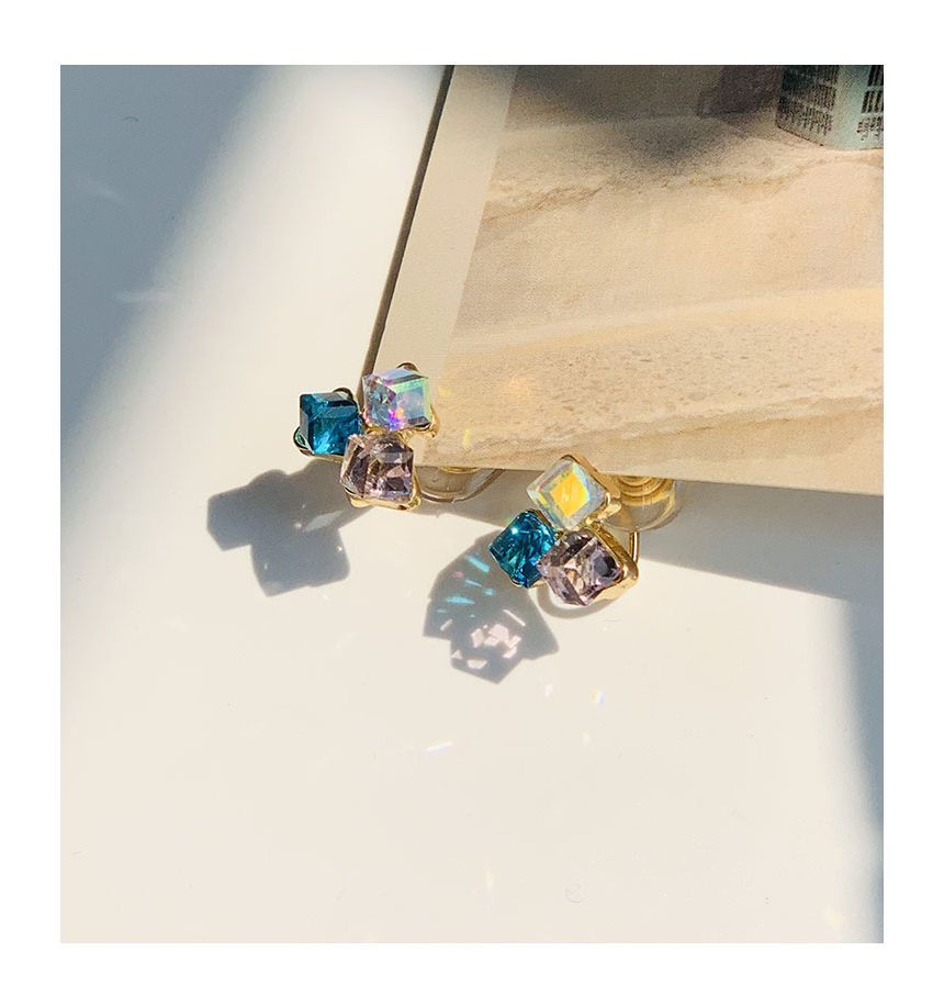 Rhinestone Alloy Earring